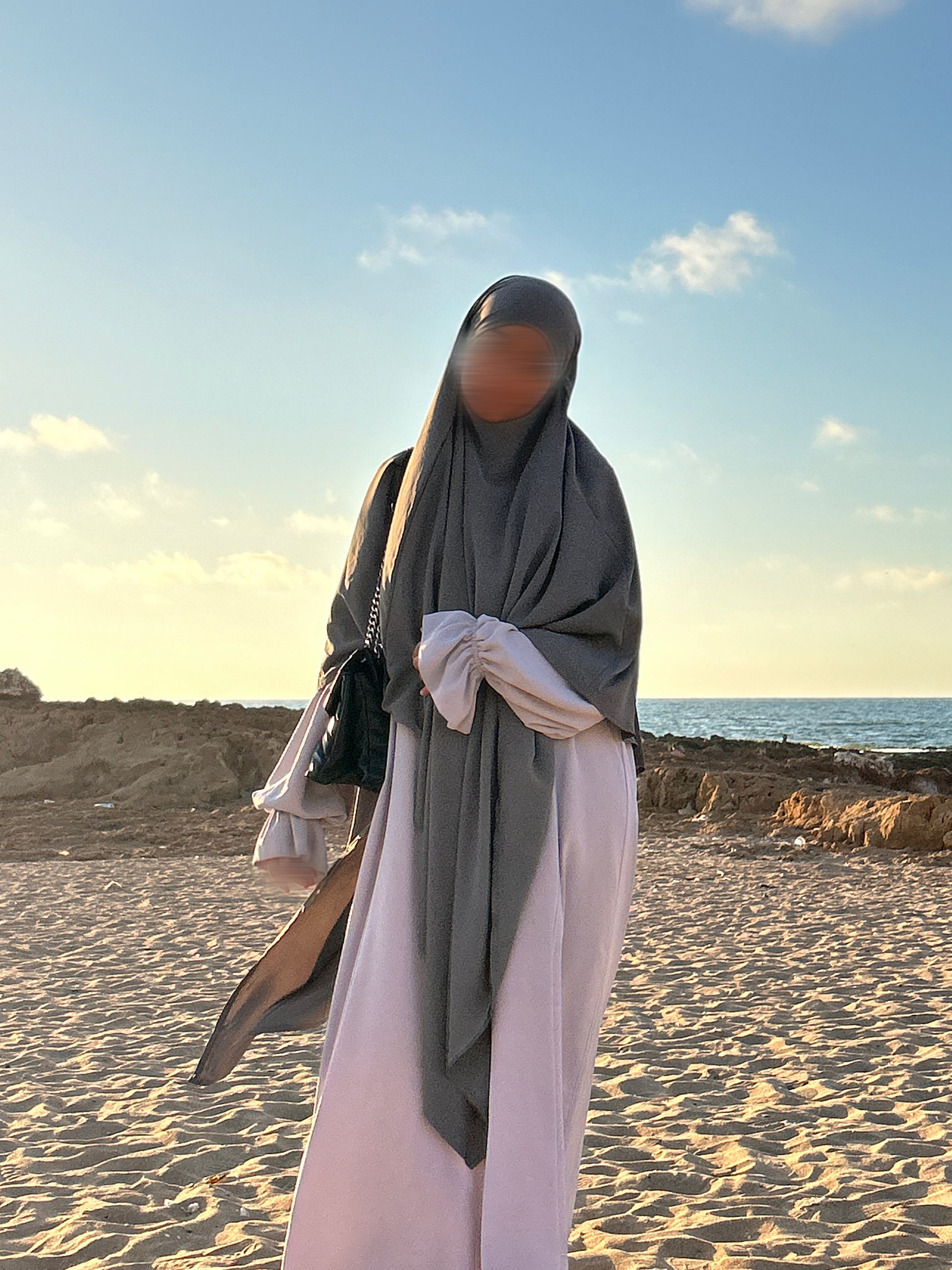 Long Medina Khimar Anthrazit