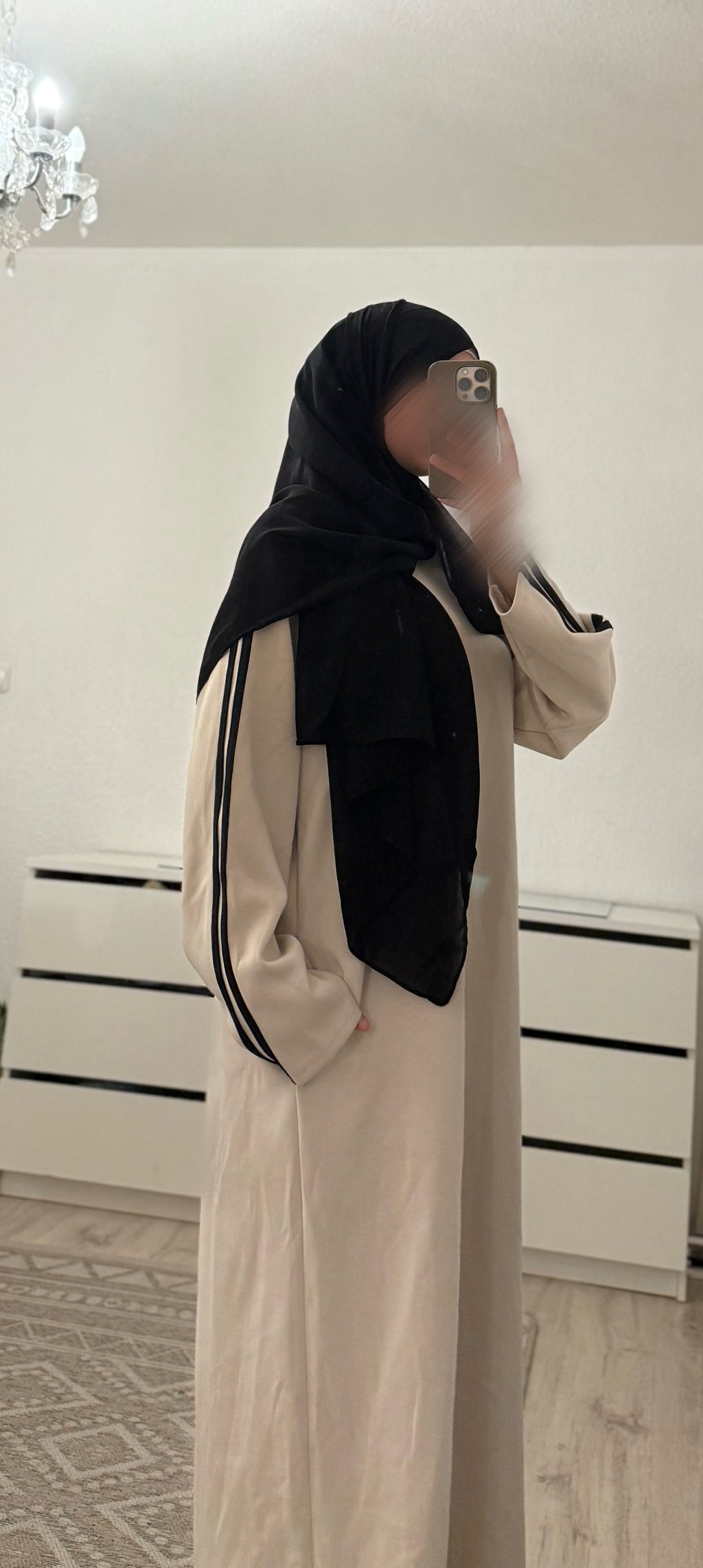 Sweatshirt Abaya mit Seitentaschen