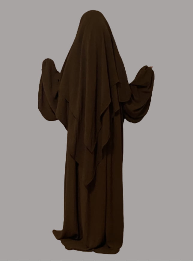 Khimar Jazz 2-lagig Braun