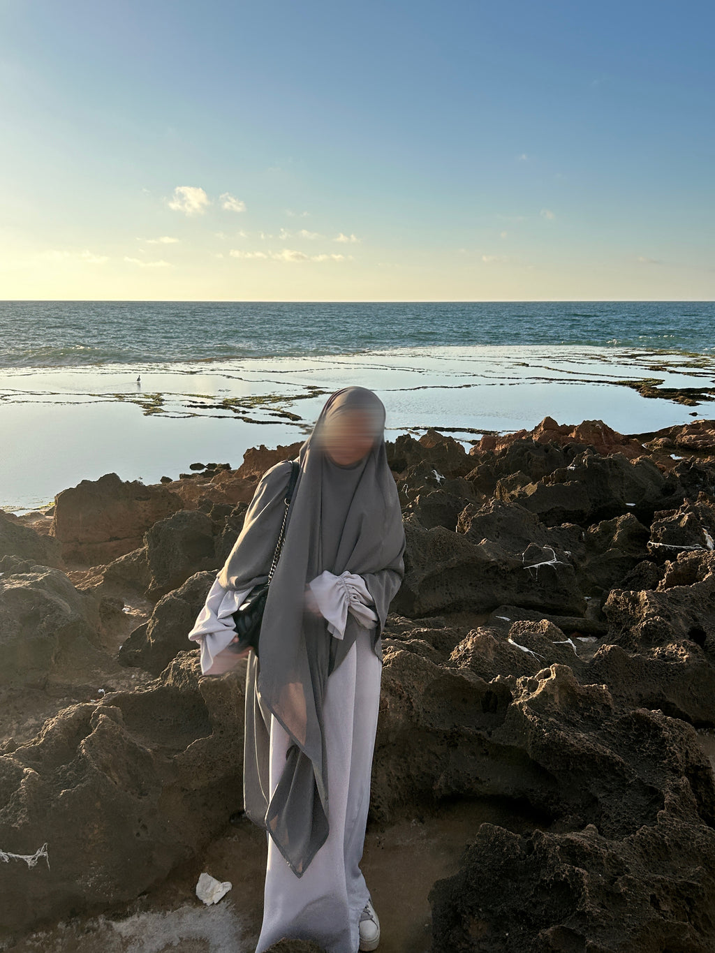 Long Medina Khimar Anthrazit