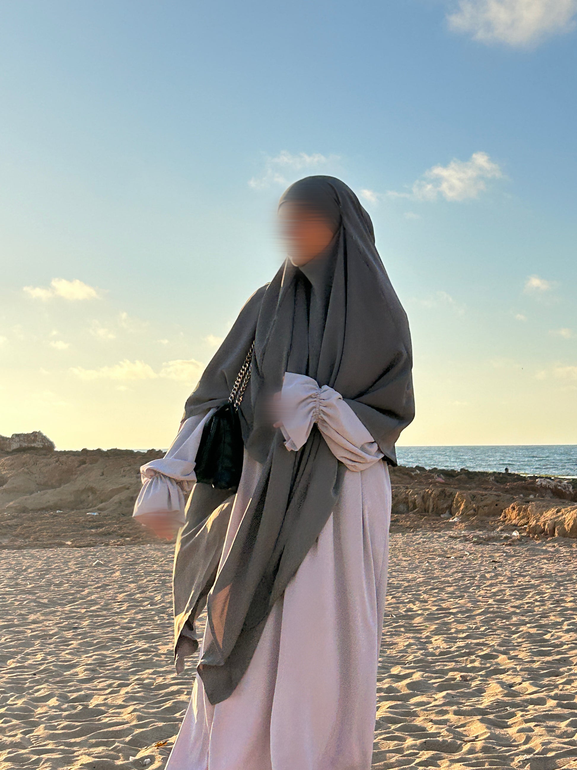 Long Medina Khimar Anthrazit