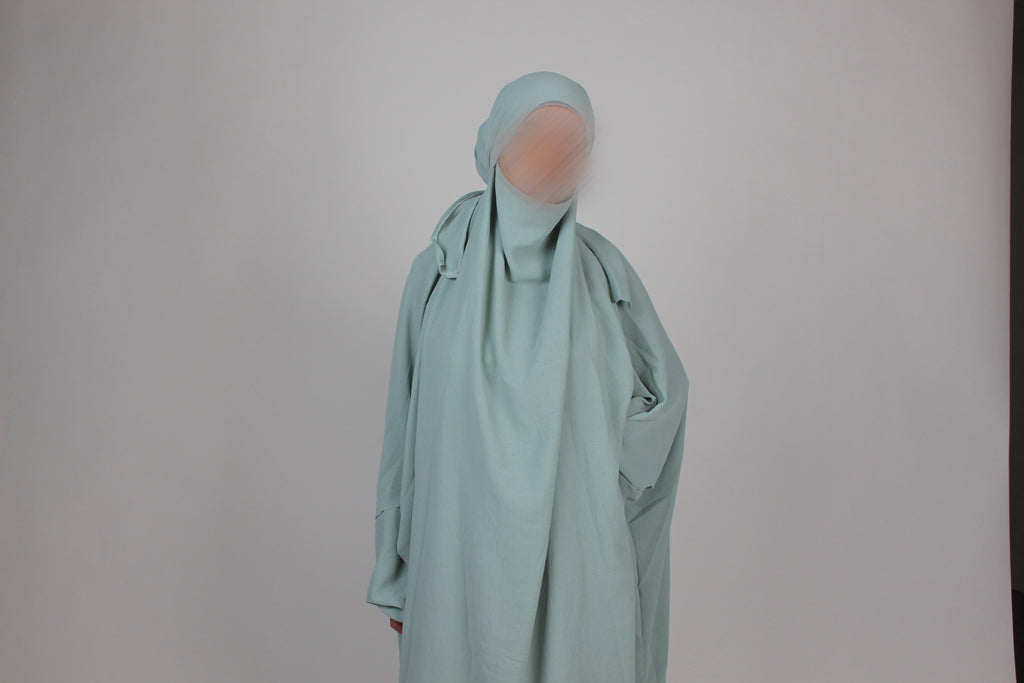 2-Teiler Jilbab Wassergrün Jazz