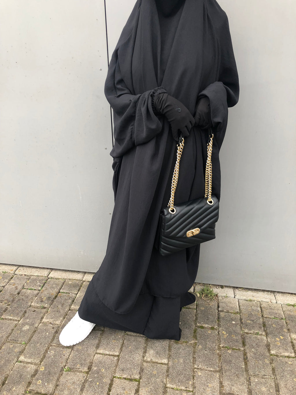 2-Teiler Jilbab Schwarz Jazz
