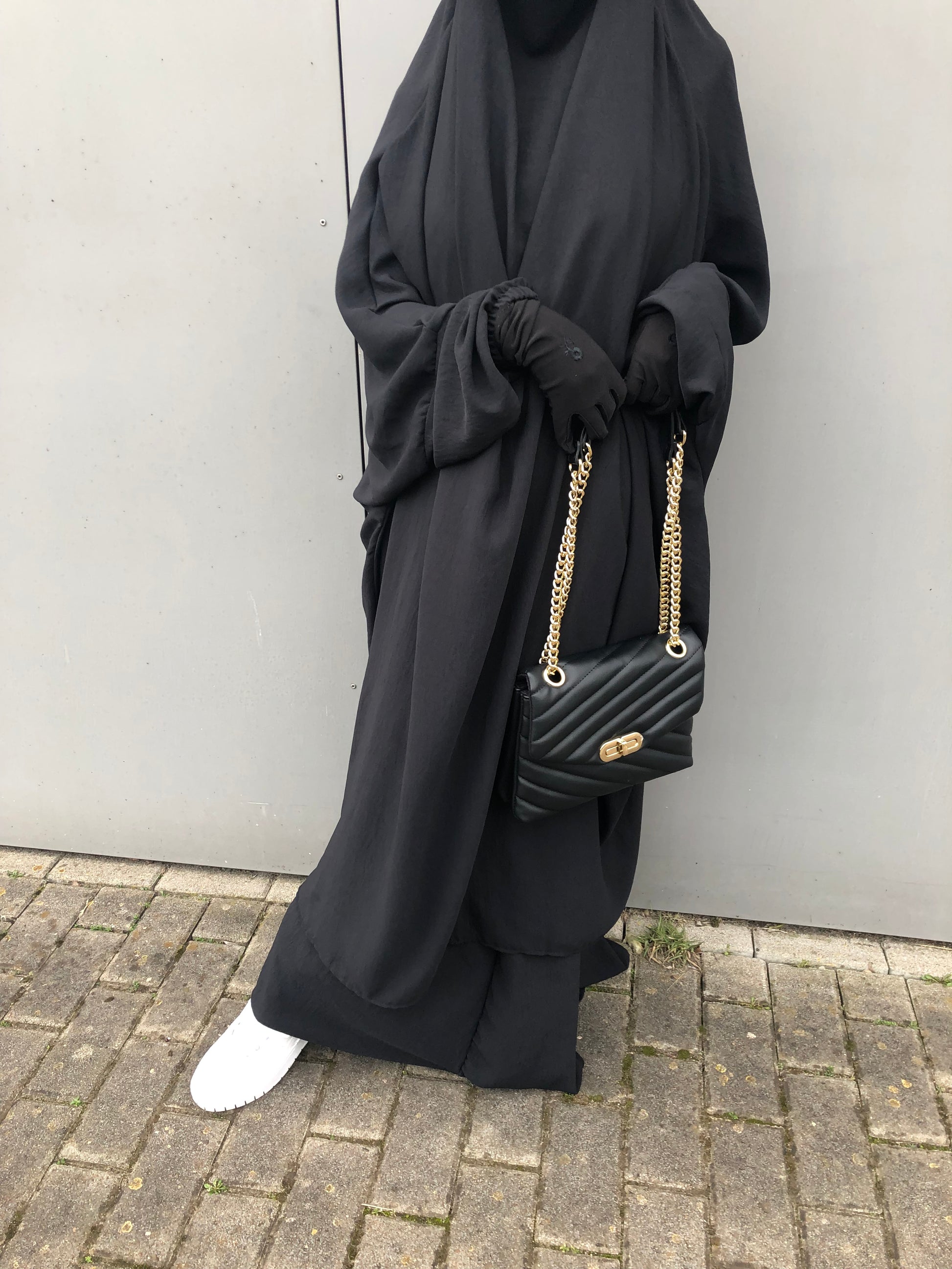 2-Teiler Jilbab Schwarz Jazz