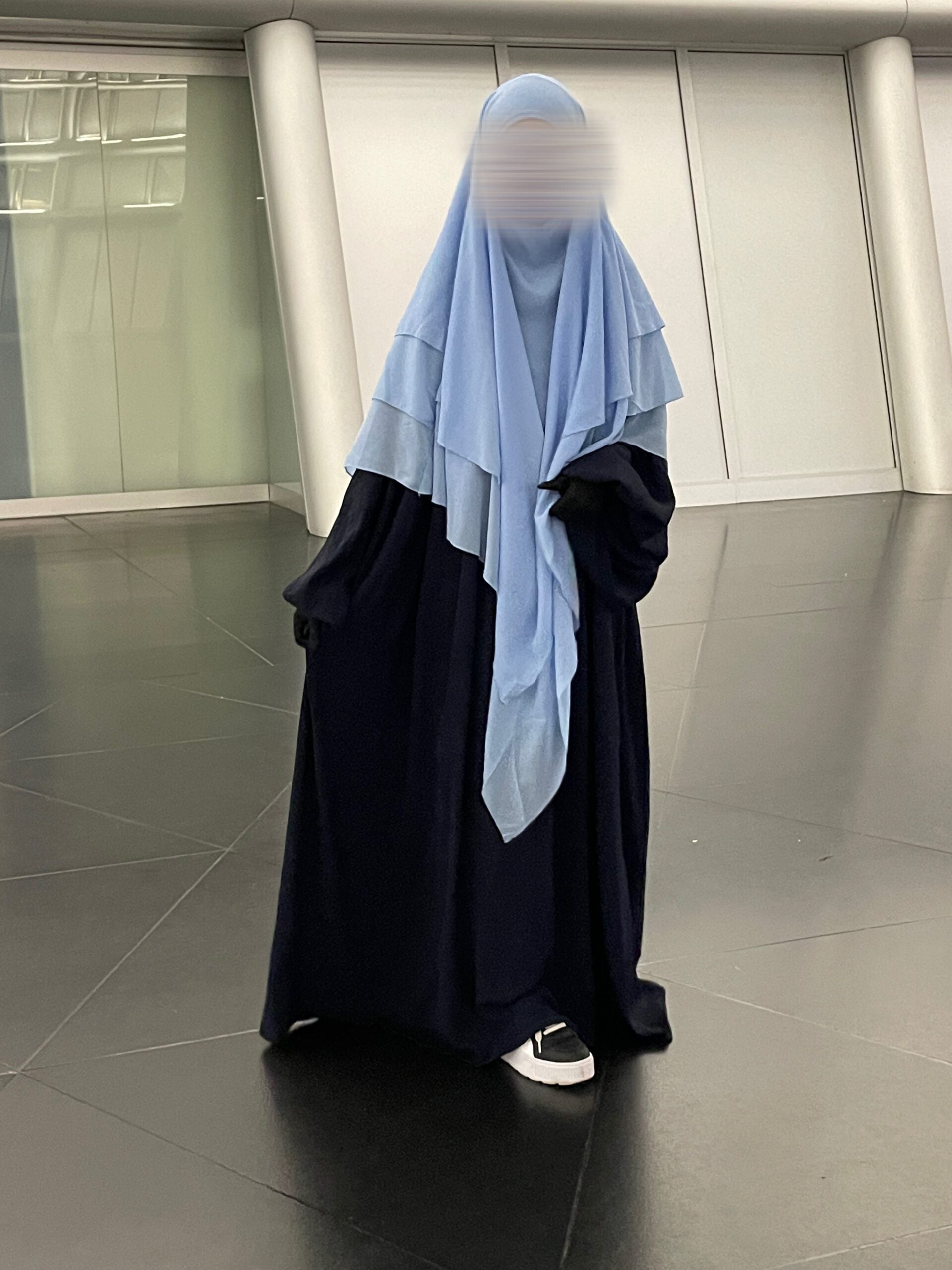 Ballonärmel Abaya Schwarz Medina