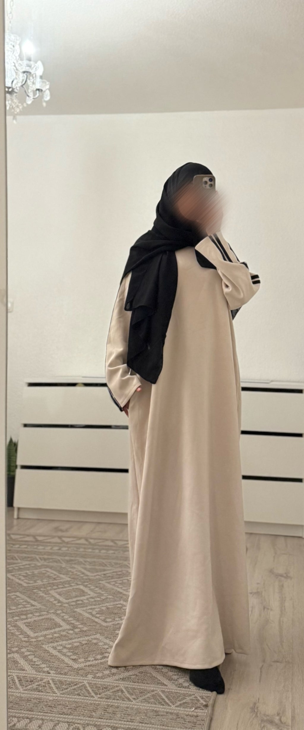 Sweatshirt Abaya mit Seitentaschen