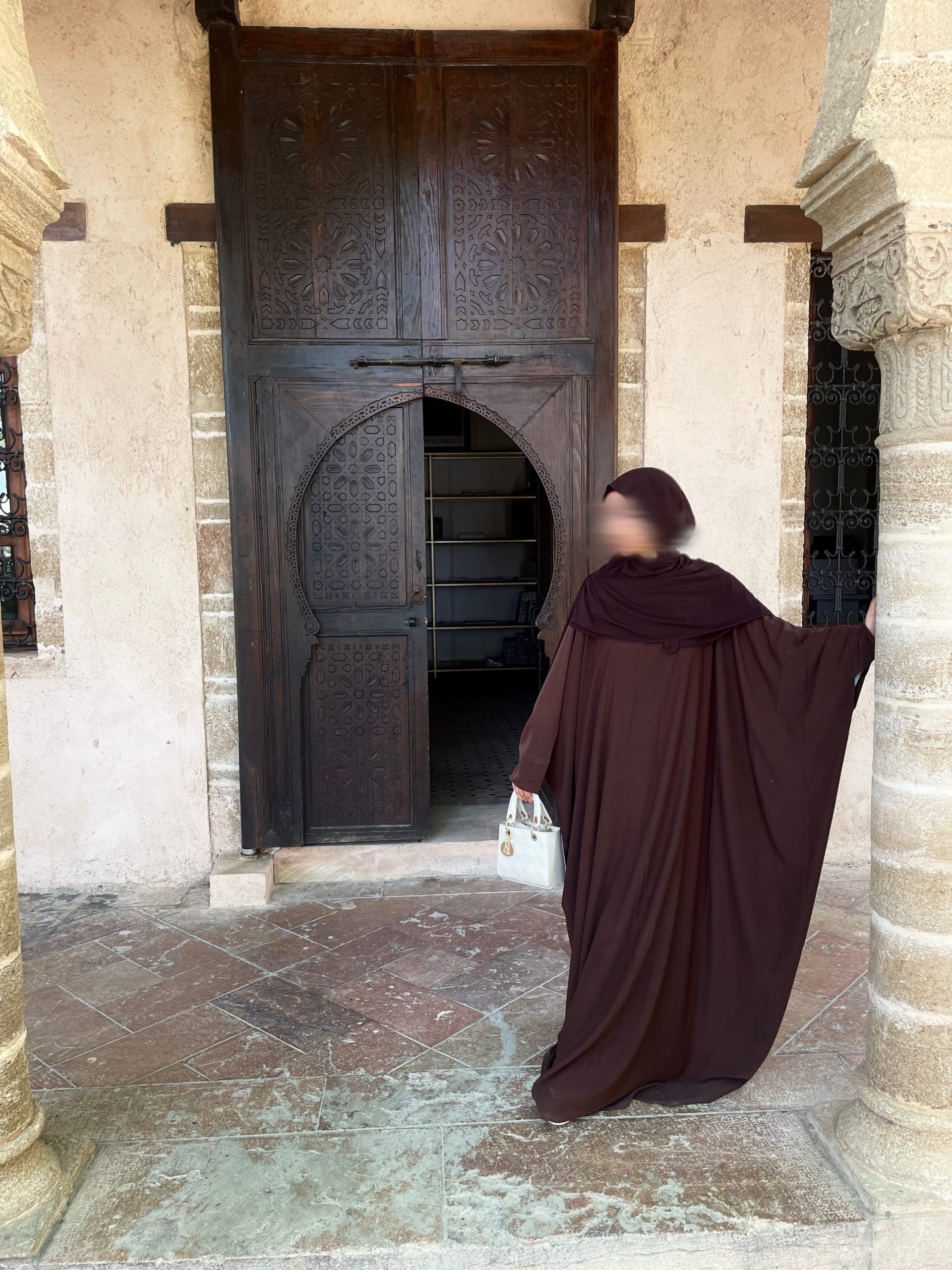 Jamila-Farasha-Abaya Dunkelbraun