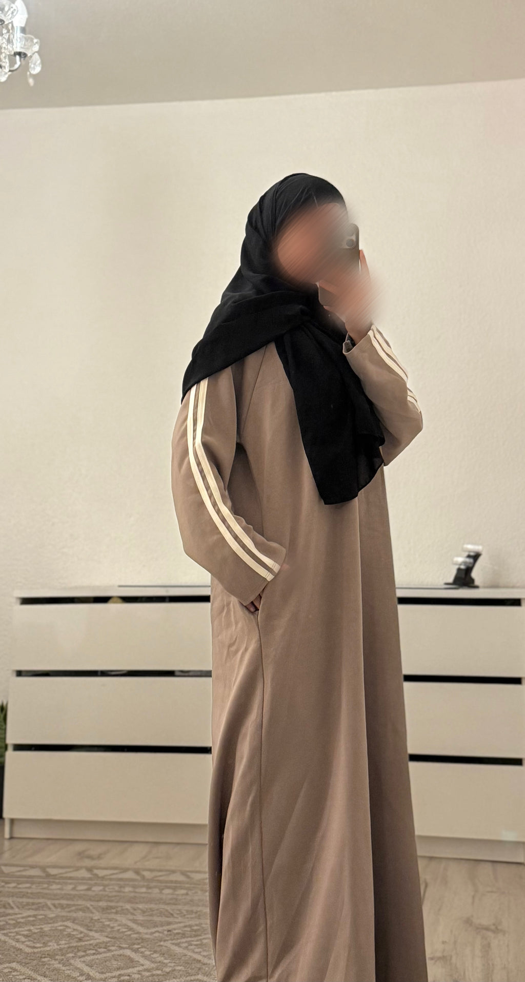Sweatshirt Abaya mit Seitentaschen