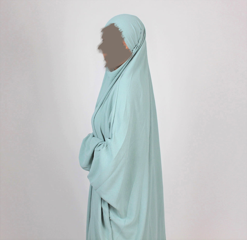 2-Teiler Jilbab Wassergrün Jazz