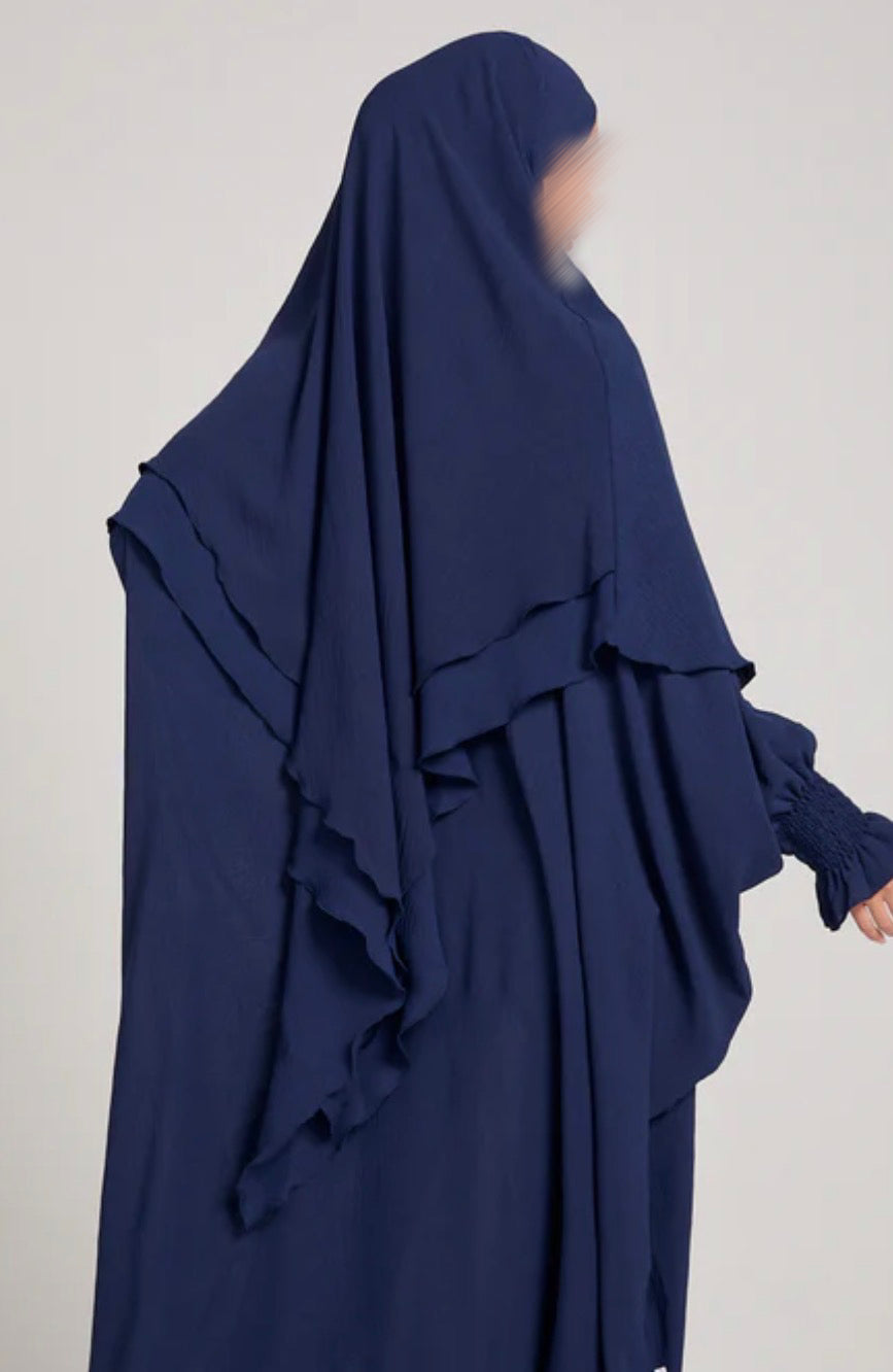 Khimar Jazz 2-lagig Dunkelblau