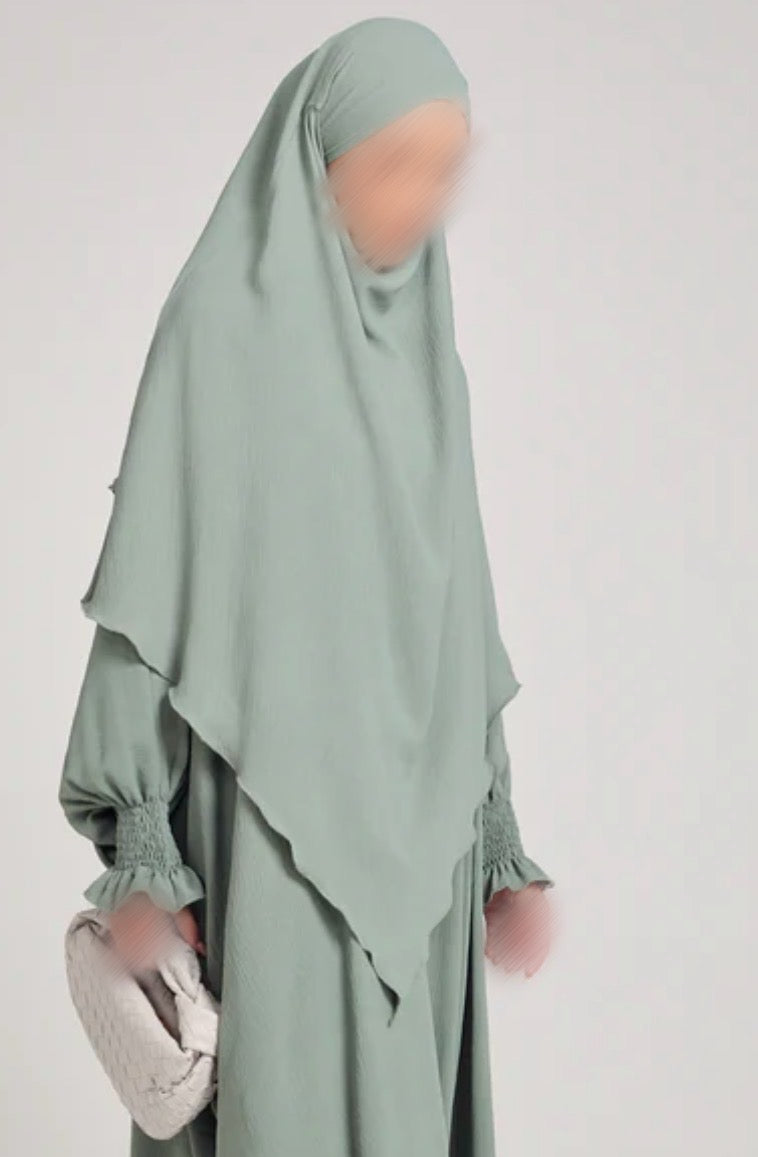Khimar Jazz 2-lagig Wassergrün