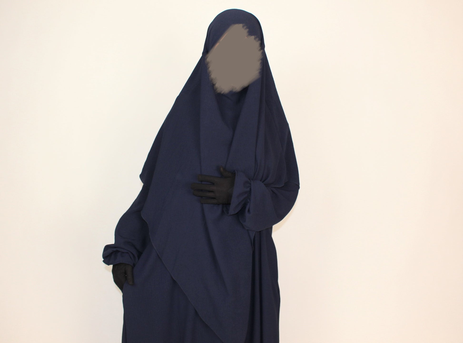 abaya Khimar Set Dunkelblau