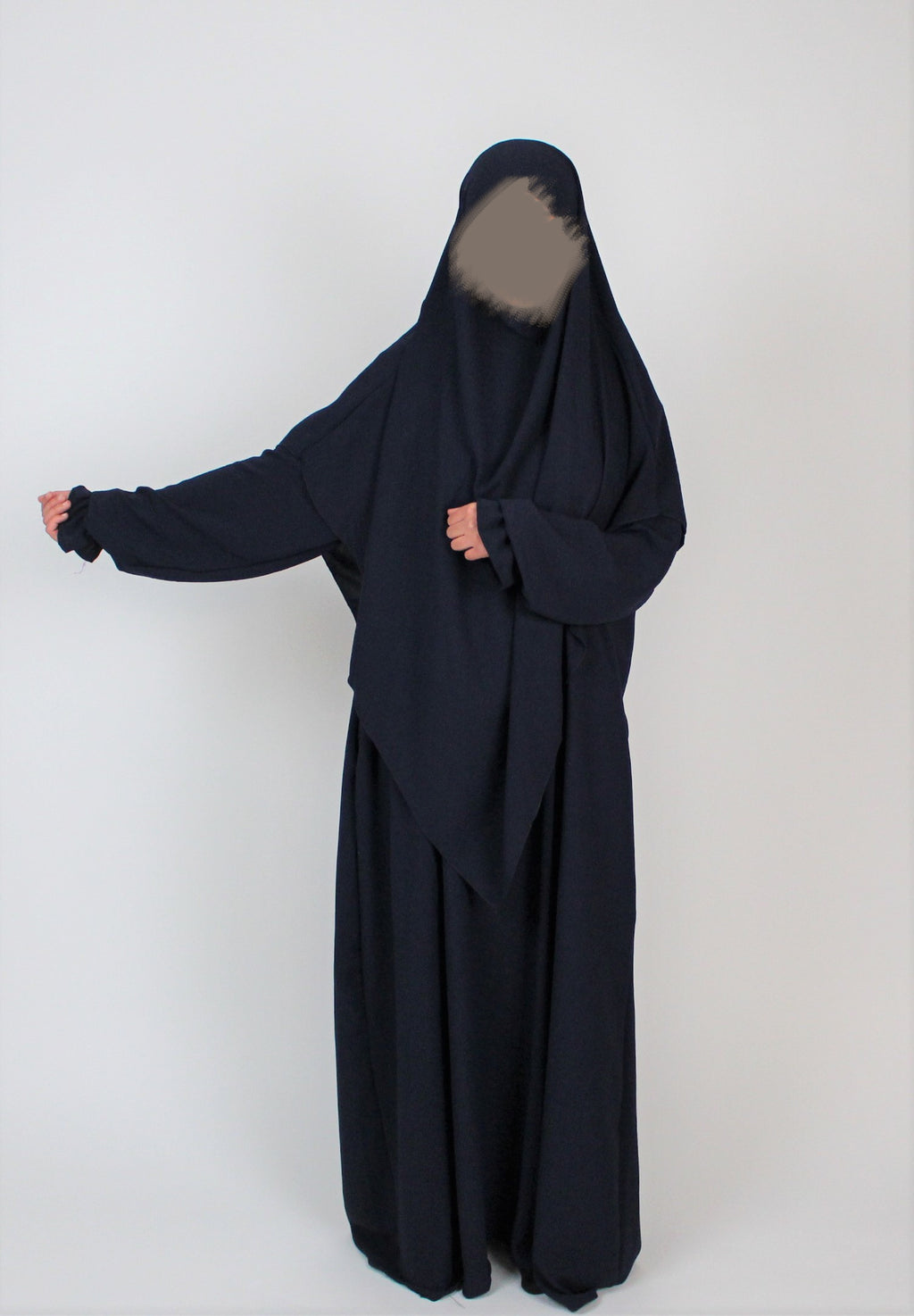 abaya Khimar Set Dunkelblau