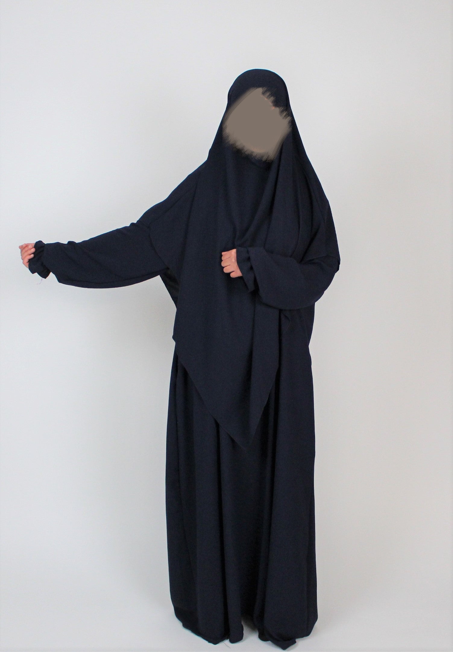 abaya Khimar Set Dunkelblau