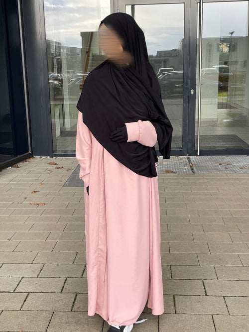 2-Teiler Abaya Set rosa