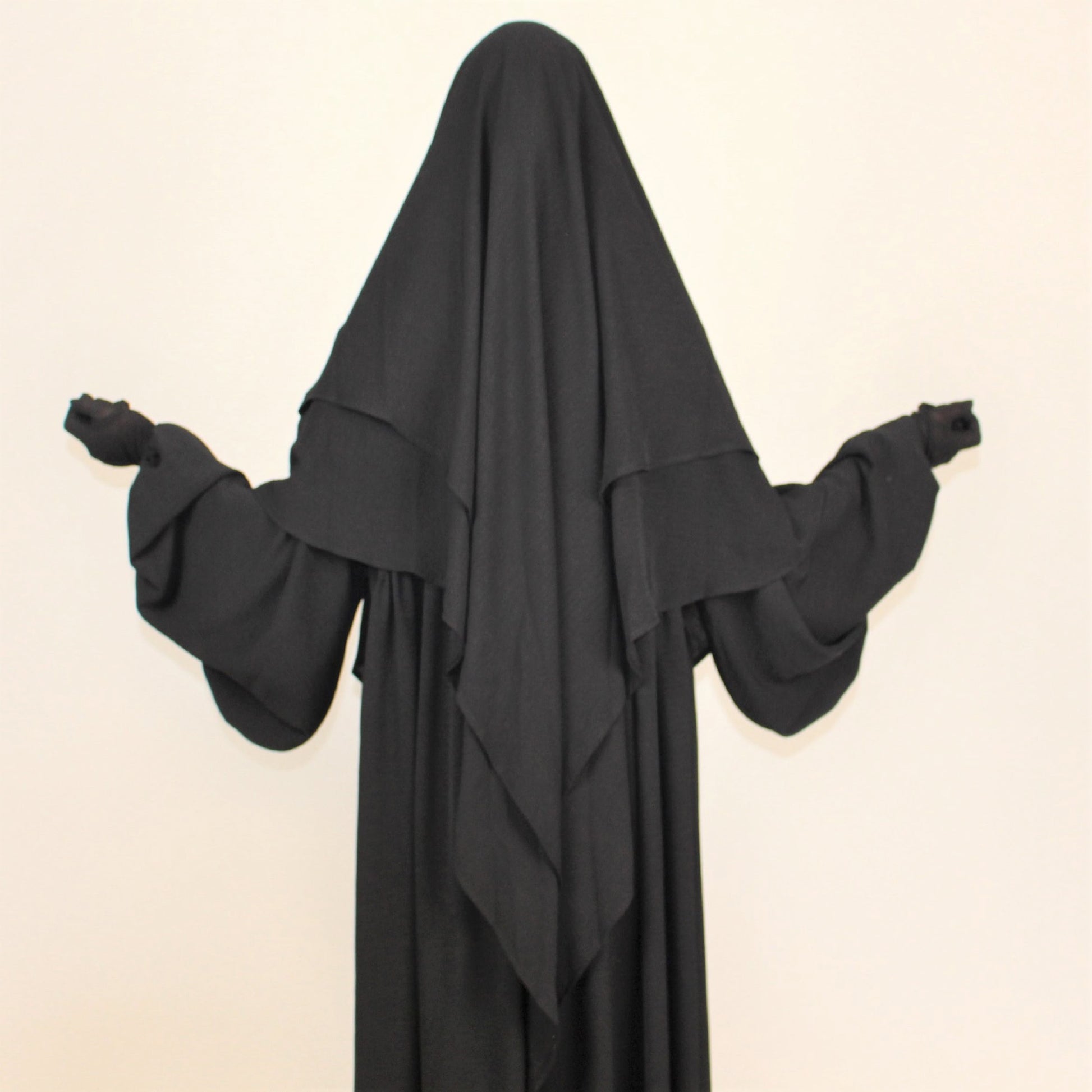 Khimar Jazz 2-lagig Schwarz