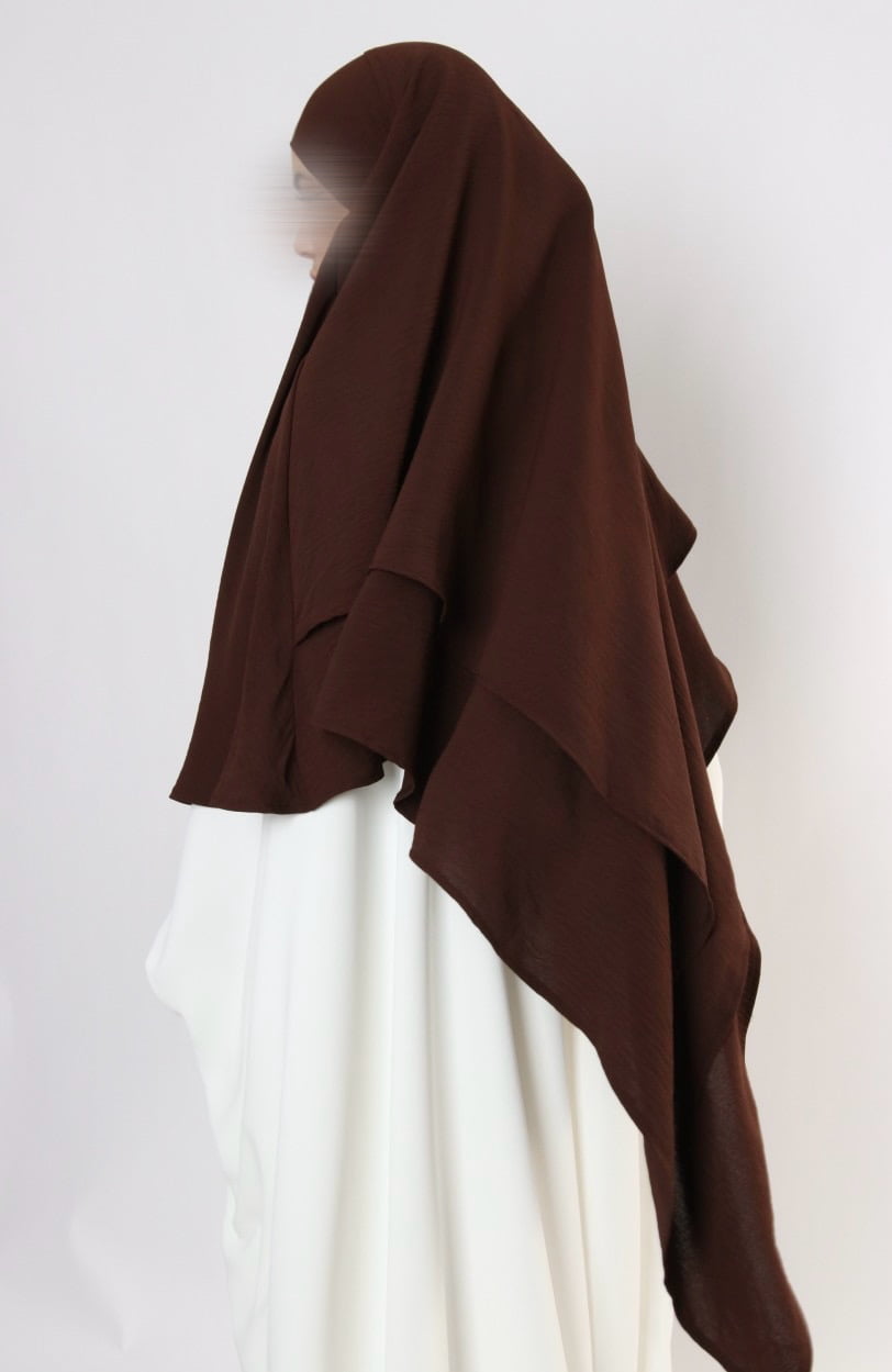 Khimar Jazz 2-lagig dunkelbraun