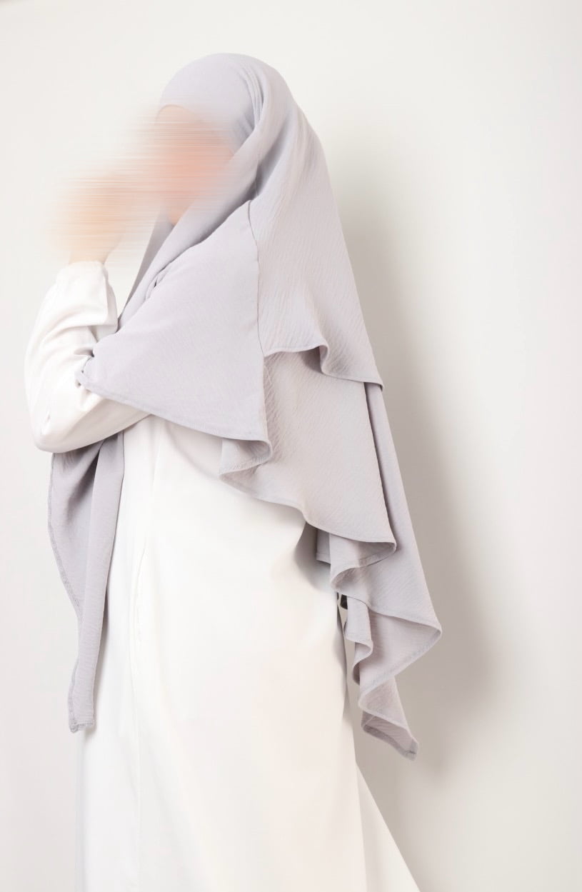 Khimar Jazz 2-lagig hellgrau
