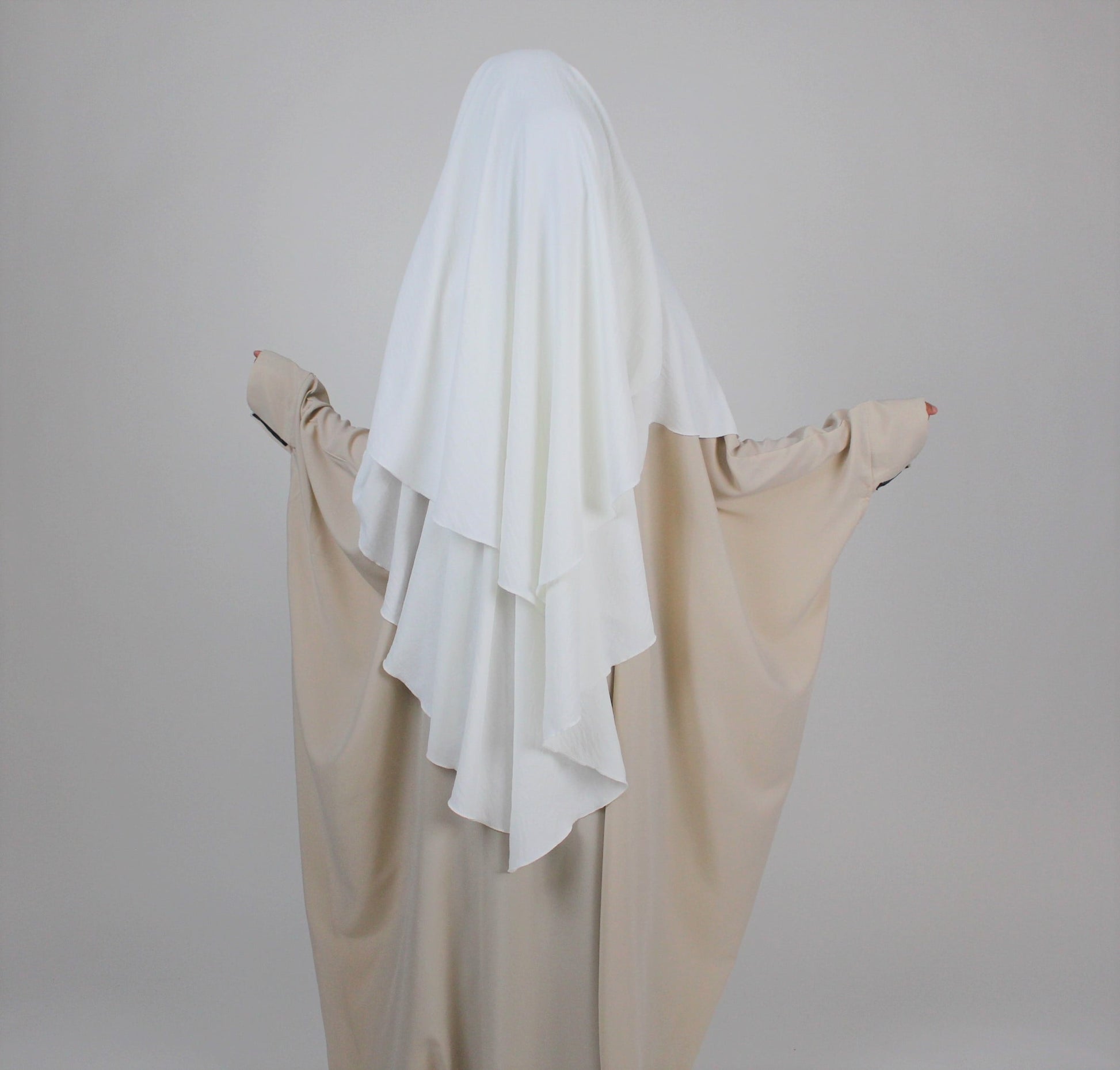 Khimar Jazz 2-lagig Weiß