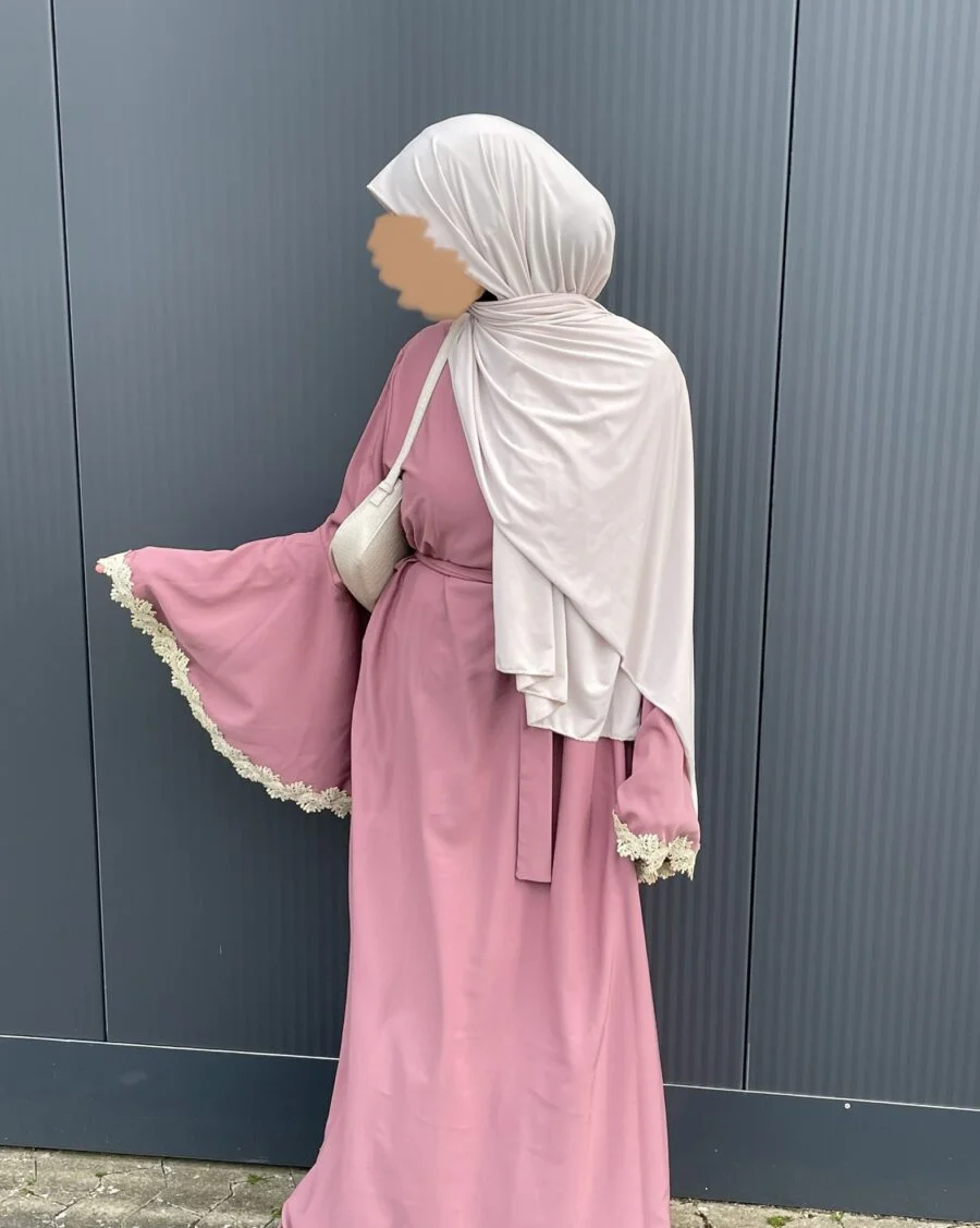 Eid Abaya rosa