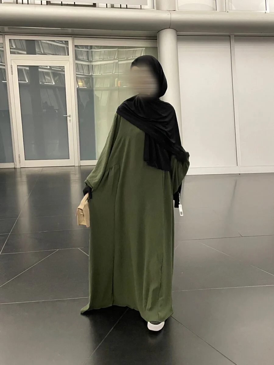 Abaya Selma Ballonärmel Khaki