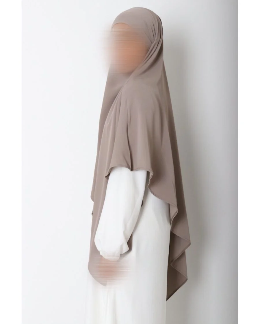 Medina Khimar Taupe – Bild 3