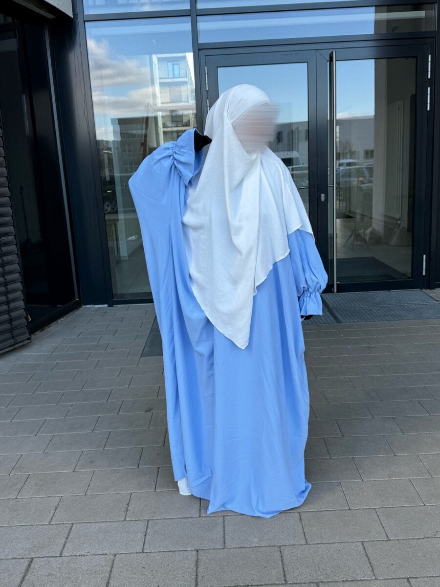 Farasha Abaya Elvira style Hellblau